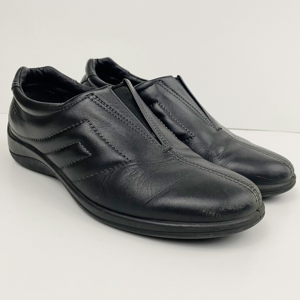 Ecco Black‎ Vegetable Tanned Slip on Shoes Size 8